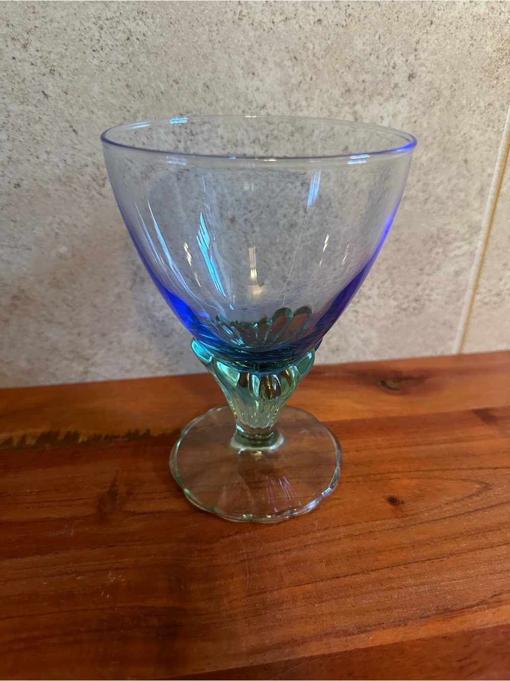 Italy Bormioli Rocco Bahia Footed Sherbet
Glass Ice Cream Dessert Cup Green Blue